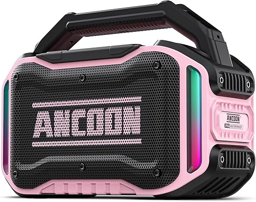 Miniatura 12 de Altavoces Bluetooth Inalámbricos: Altavoz de 80 W (pico) con graves, tiempo de reproducción de 20 horas, IPX6 impermeable, altavoces grandes para el