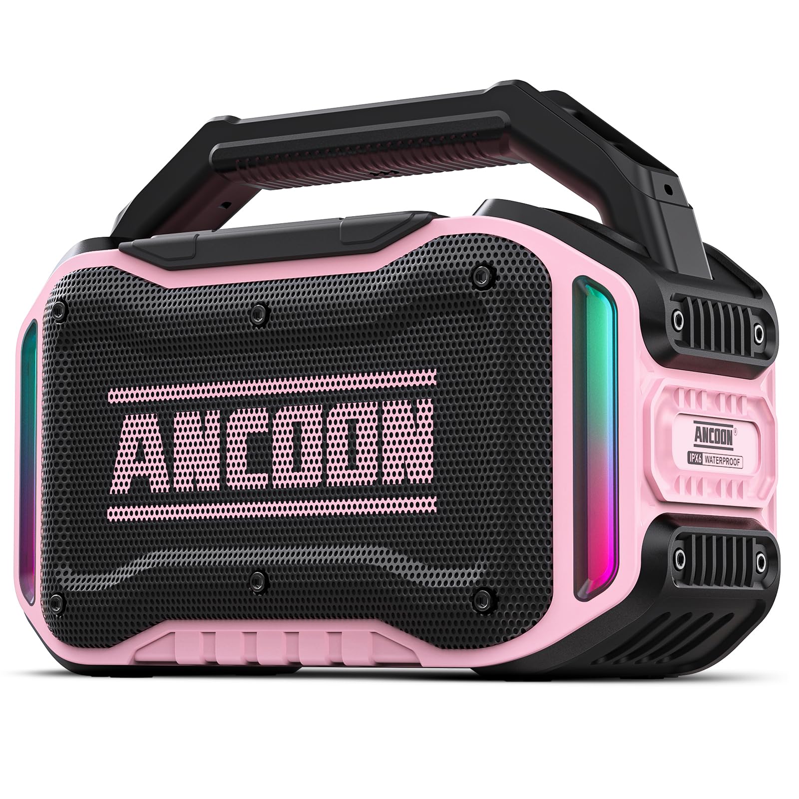 ANCOON - Haut-parleurs Bluetooth sans fil : haut-parleur de 80 W (crête) avec faible, temps de lecture de 20 heures, IPX6 étanche, grands haut-parleurs pour le travail, en plein air dernière