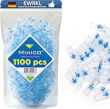 Minico Zigarettenfilter Anti Teer Filter für Zigaretten, Regular 1.100 Stück Zigarettenfilter Aufsatz | Teerfilter für Zigaretten, Plastik Zigarettenspitze | Filter Zigaretten Stop Teer und Nikotin