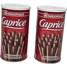 Hazelnut & Cocoa Cream Filled Wafer Rolls 300g | Crisp Rolled Wafer Biscuits with 63% Cream Filling | Tea Coffee Sharing Sweet Treat Set of 2