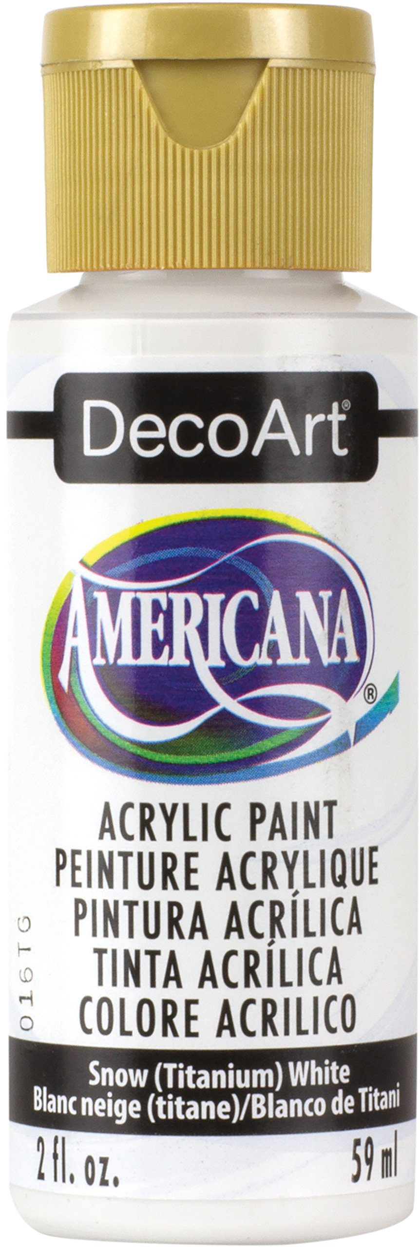 DecoArt Bulk Buy Americana Acrylic Paint 2 Ounces Snow White DA-01 (6-Pack)6