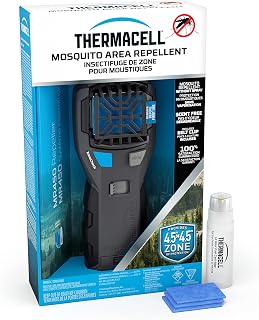 Thermacell Portable Mosquito Repeller; Highly Effective Mosquito Repellent; Includes 12 Hours of Long Lasting Refills; No Spray, No DEET, No Open Flame; Scent-Free Bug Spray Alternative