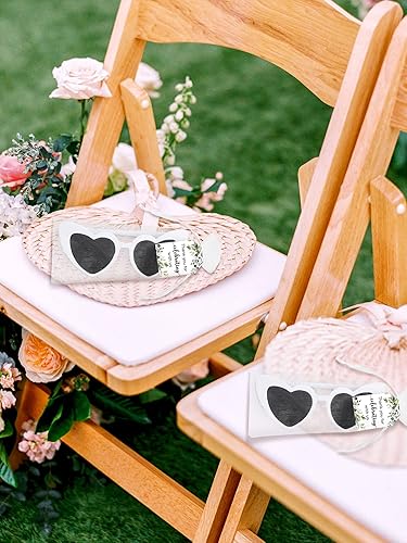 Miniatura 5 de Paquete de 50 lentes de sol de corazón blanco a granel, regalos de despedida de soltera, despedidas de soltera, regalos para invitados para fotos