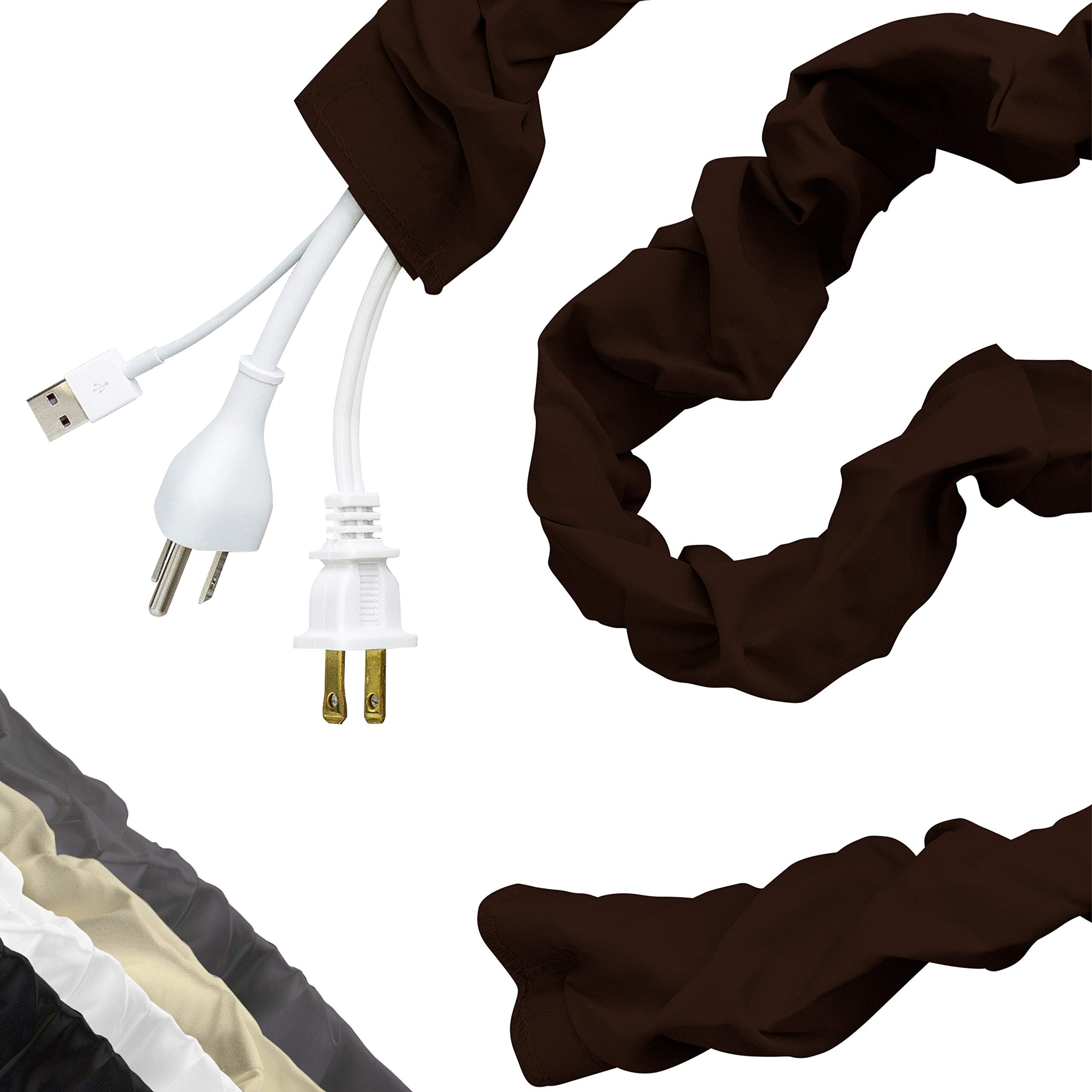 Cordinate Brown Fabric Cord Cover