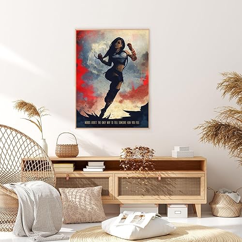 Miniatura 3 de Póster artístico en lienzo de 12 x 18 pulgadas, decoración final de pared, regalo de fantasía para hombre y mujer, sin marco, para oficina, familia,