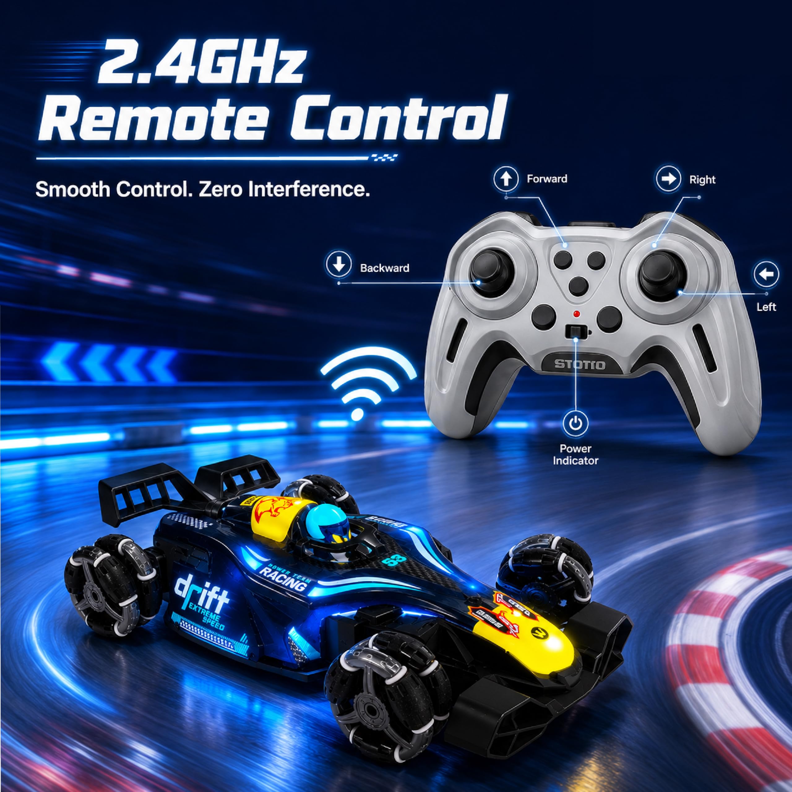 Lifelong F1 RC Car - Drift, Smoke & Lights! -4 Lifelong F1 RC Car - Drift, Smoke & Lights! -4