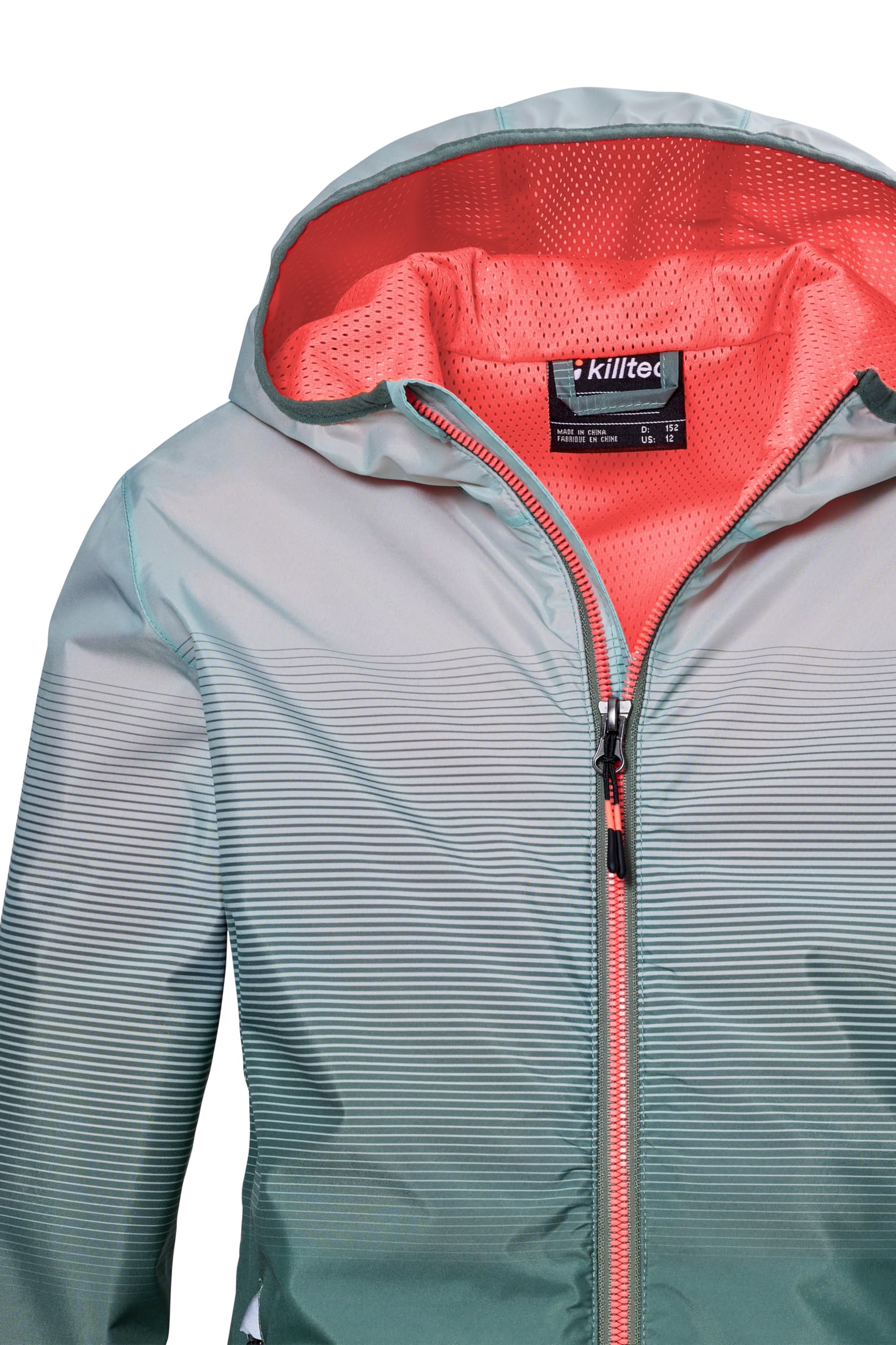 Killtec Mädchen Kos 151 Grls Jckt Funktionsjacke ist wasserdicht/Regenjacke mit Kapuze