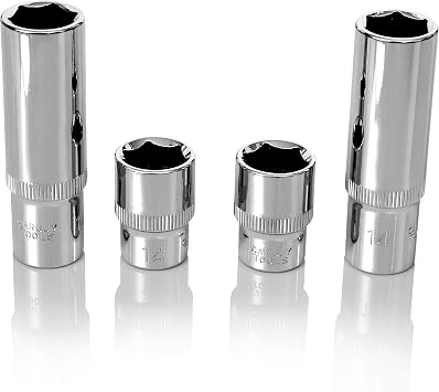 BRAZEN 14mm Socket Four Pack 3/8" Drive, Multi Type