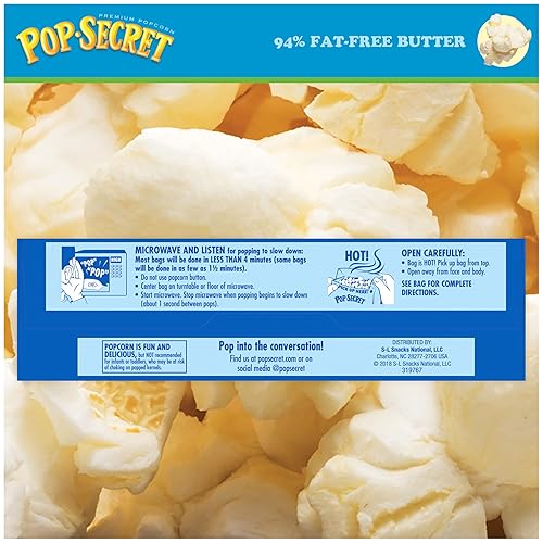 Miniatura 150 de Pop Secret Palomitas de maíz, mantequilla de cine tamaño aperitivo, 12 unidades, 12