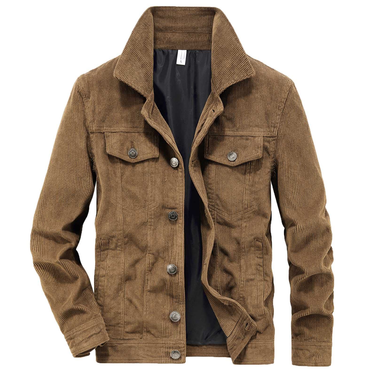 ジャケット・アウター Black corduroy long coat Amazon.com: Inzegao Long Corduroy Shirt Jacket Coat for