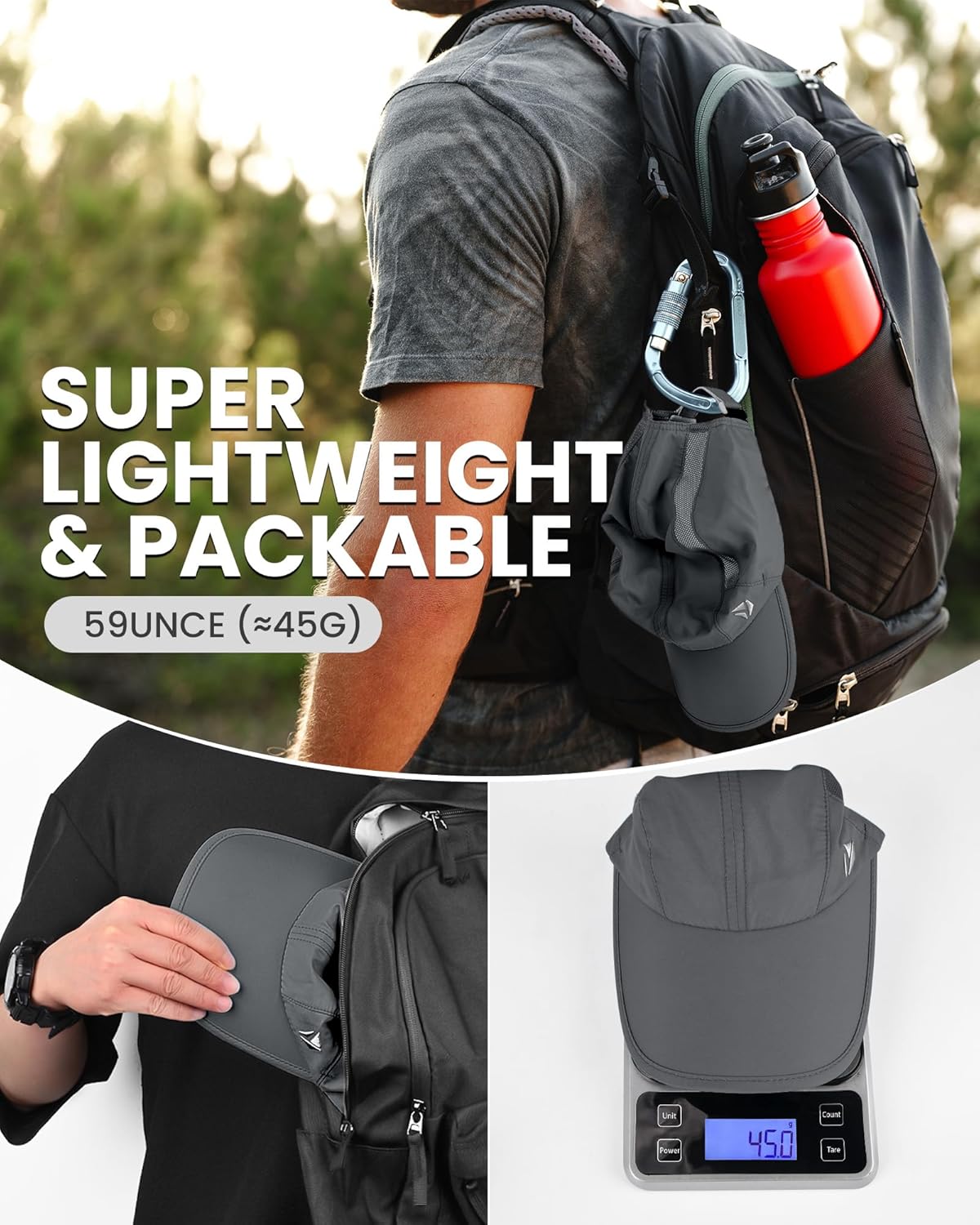 Quick-Dry Running Hat for Men & Women Cooling Hat UPF 50+ Thin Baseball Cap Lightweight Breathable Mesh Sport Hats - Image 6