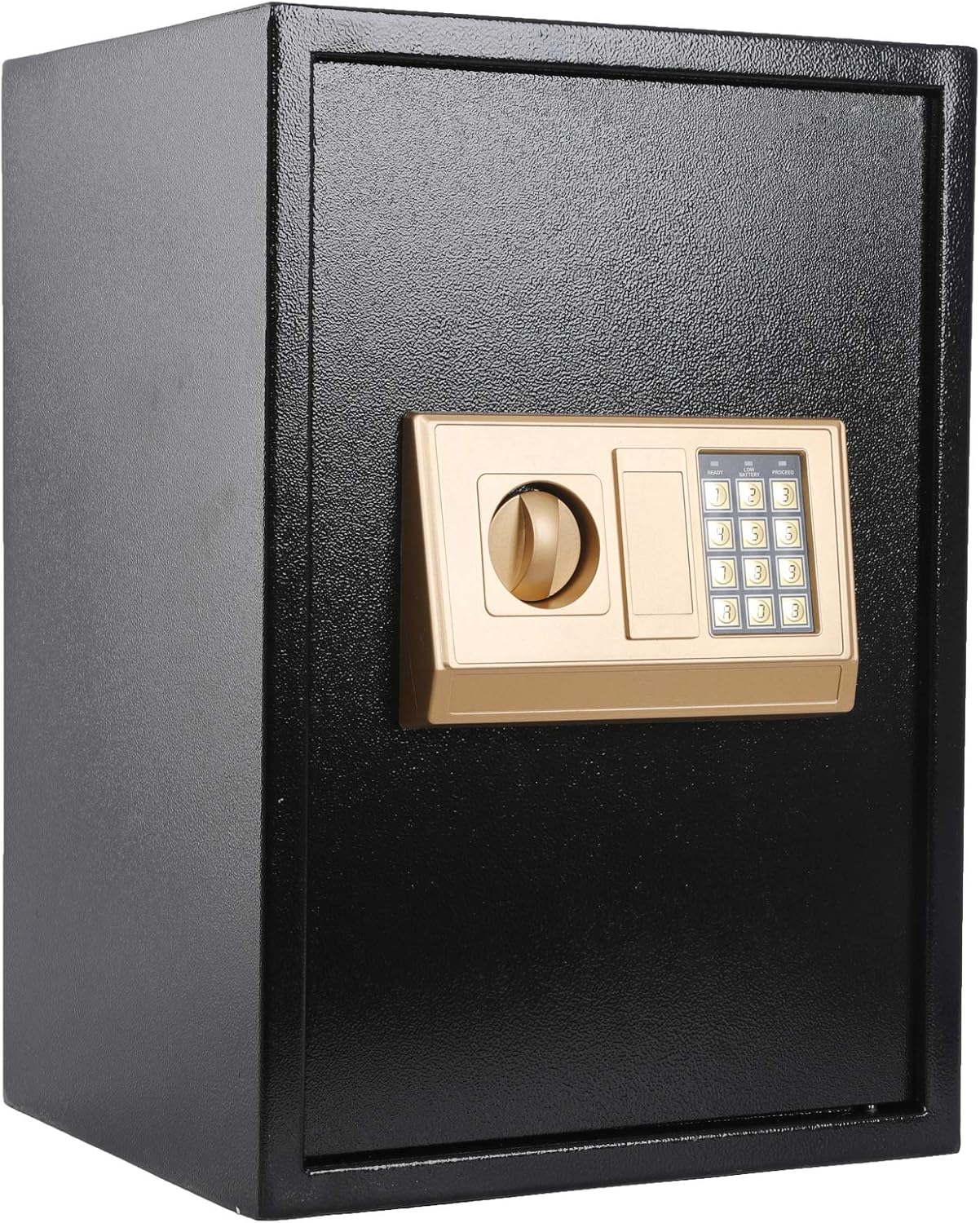 KYODOLED Digital Safe-Electronic Steel Safe with Keypad,Locked Cabinet,Large Safes for Home Money,Office,Hotel Business on the Floor,Personal Security Heavy1.8 Cubic Feet,BLACK - - 