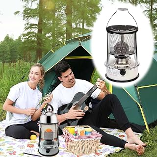 Emergency Camping Stove Kerosene Heater Convection Oil Heaters Without Electricity Heater Stove Emergency Patio Heating Outdoor Tent(6L/White)