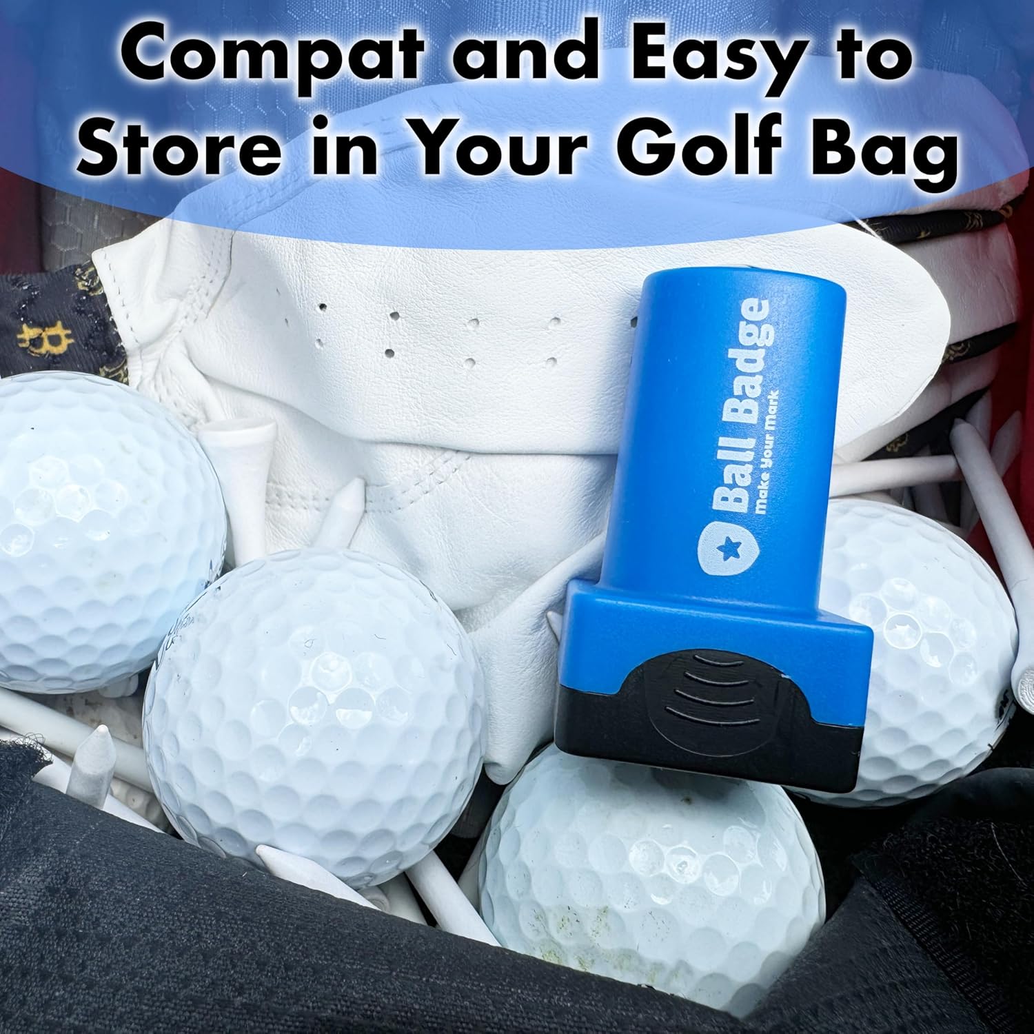 ホノルルカントリー ゴルフボールマーカー水色 ハワイ 金属製 ゴルフ