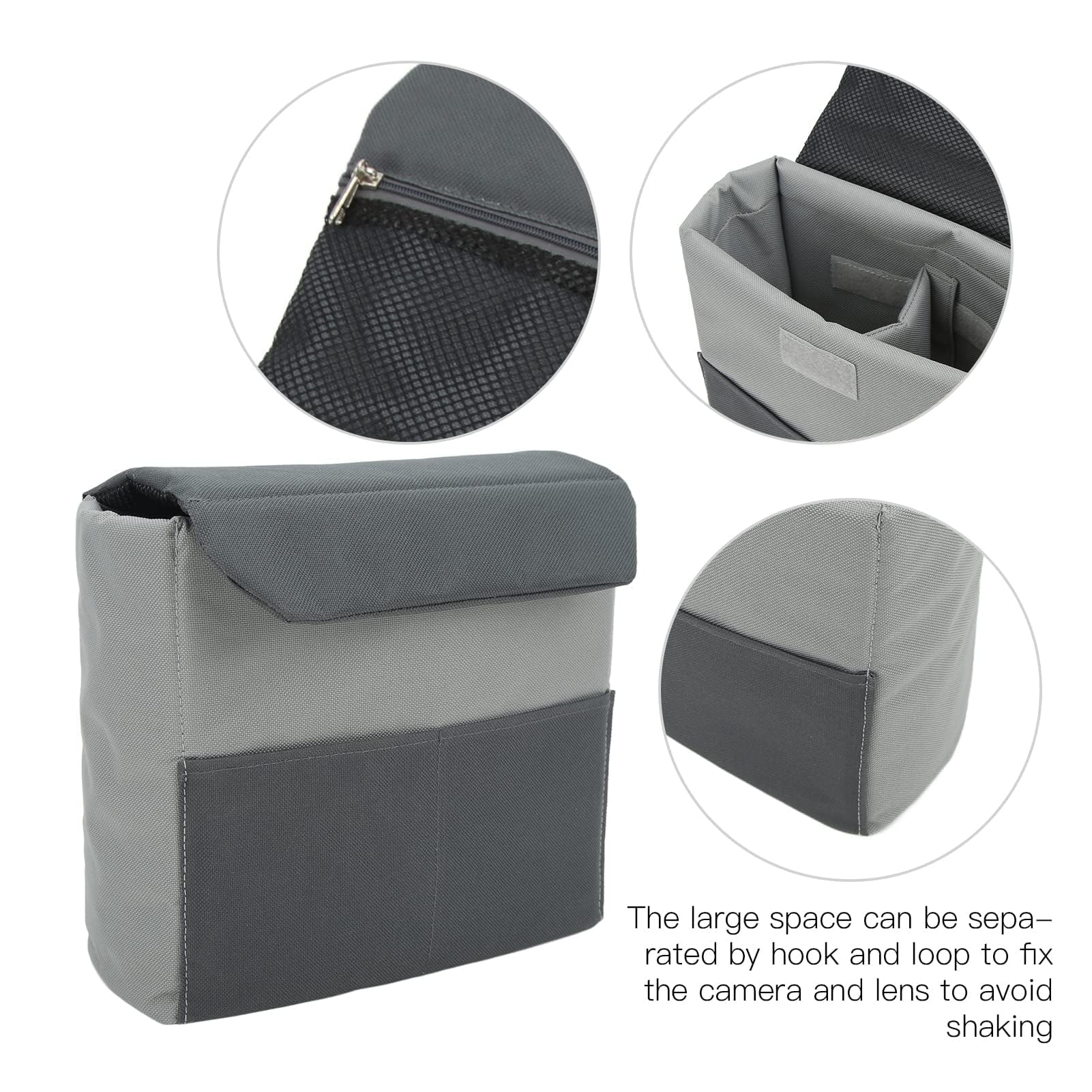 Inserto de cámara para mochila organizador bolsa protectora bolsa impermeable para cámara bolsa interior de cámara a prueba de golpes bolsa interior de cámara para lentes de cámara SLR