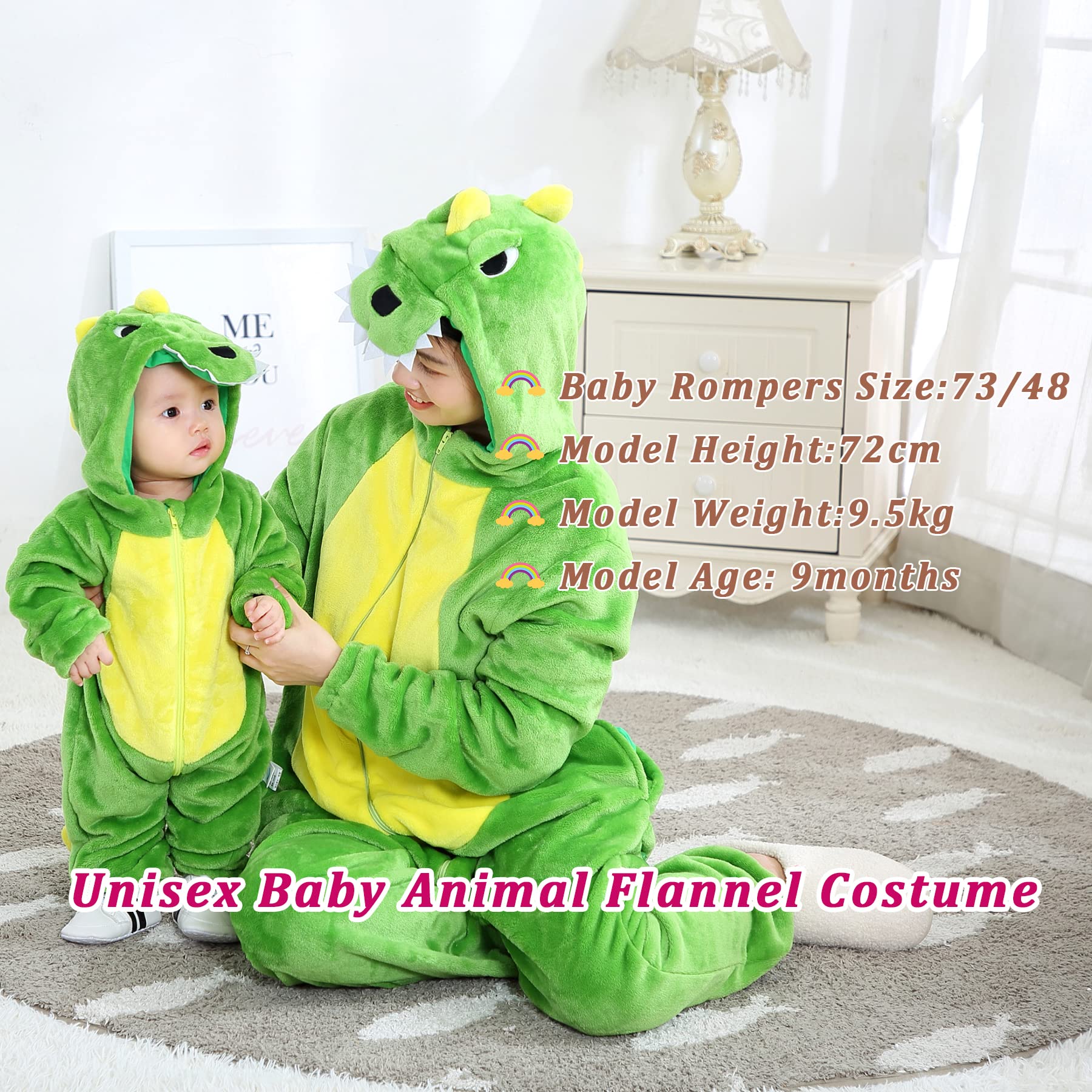 Unisex śpioszki, kombinezon z kapturem, kreskówka, niemowlę, strój