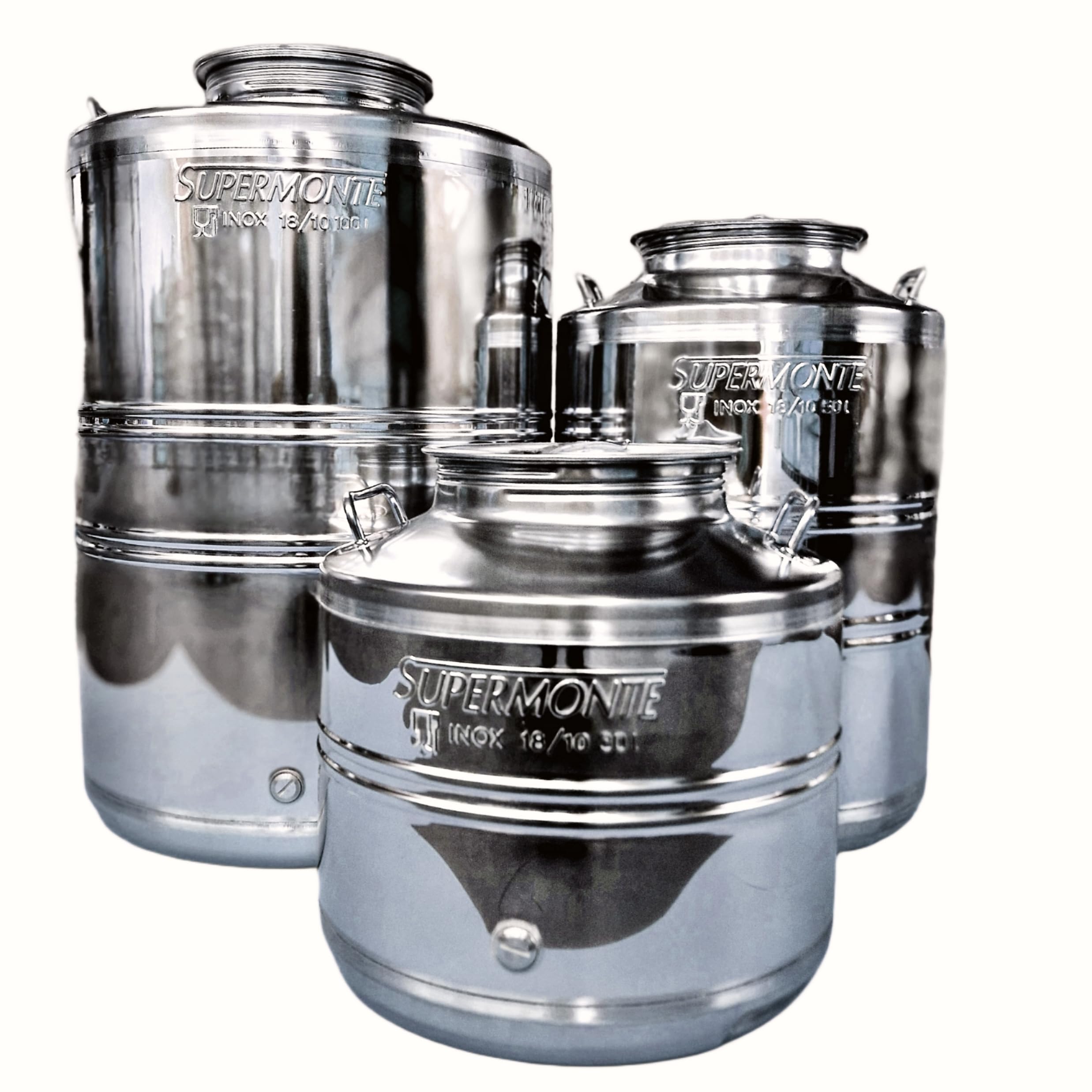 SUPERMONTE 50L Stainless Steel Barrel Container for Oil and Other