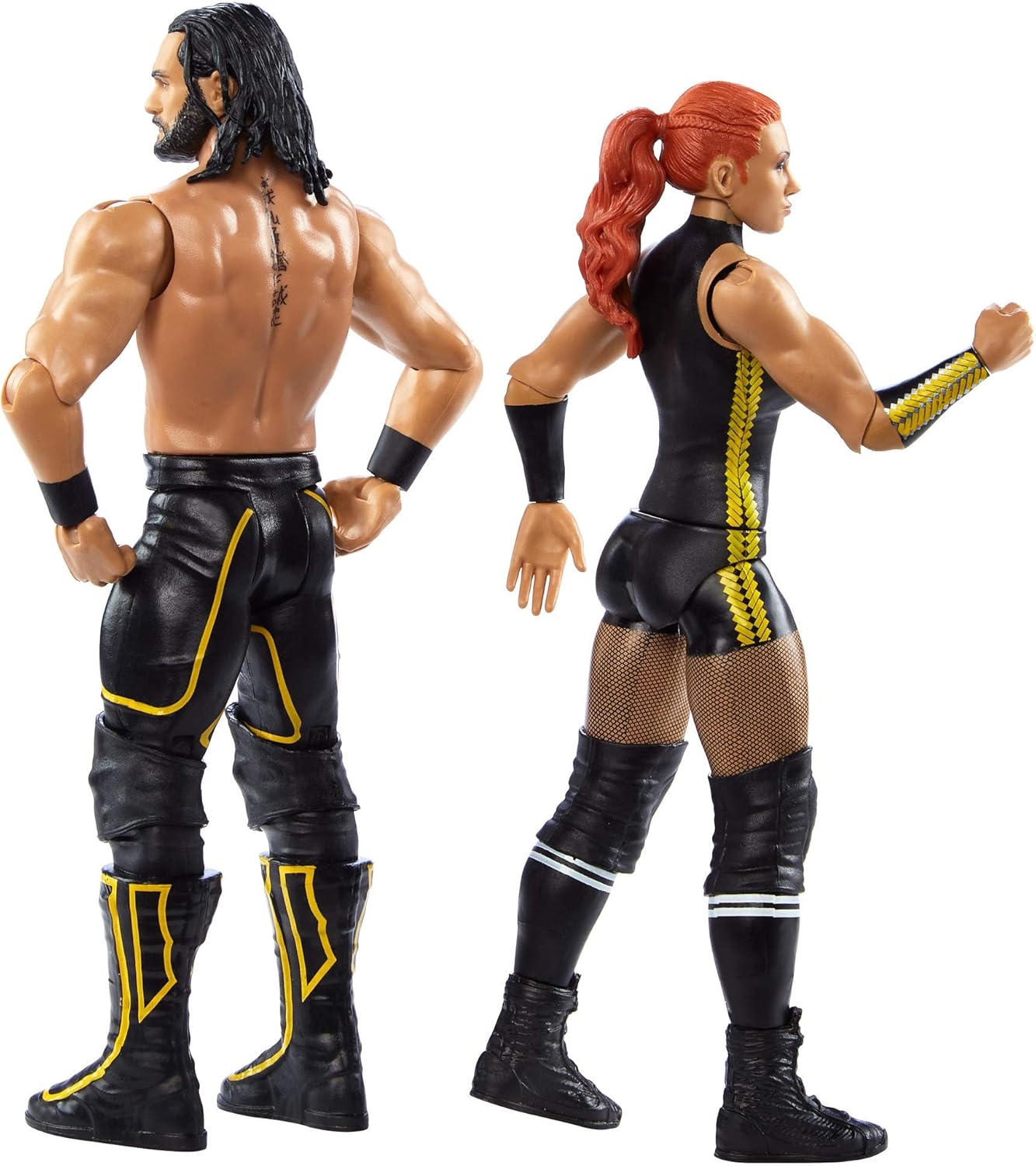 WWE Becky Lynch vs Brock Lesnar Battle Pack Series #66 with Two 6-inch Articulated Action Figures & Ring Gear