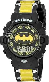 Digital Watch Accutime Batman DC Comics Boys Flashing LCD Lights