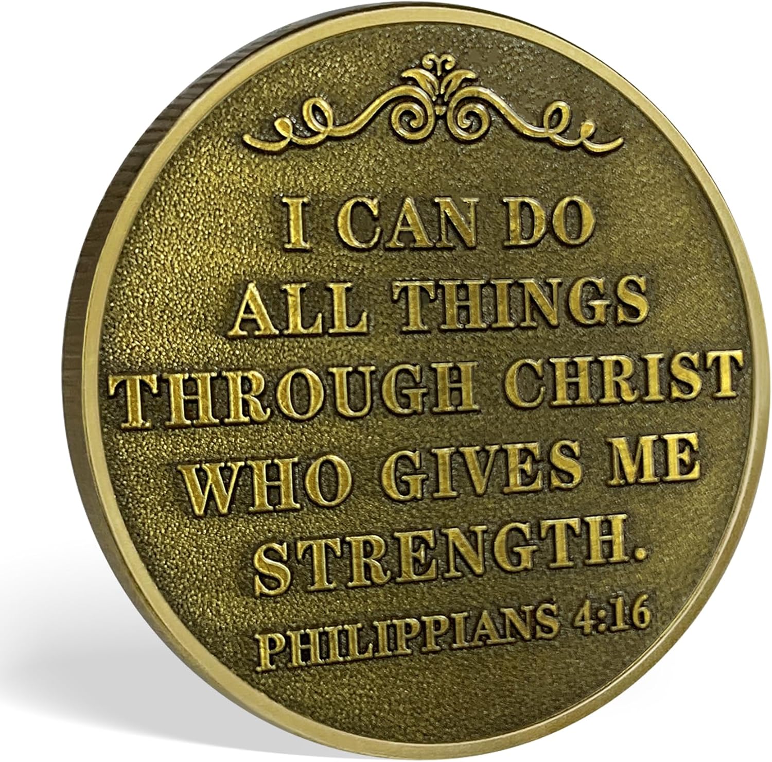 Knight Templar Christian Challenge Coin Bible Verses Philippians 4:16 (5)