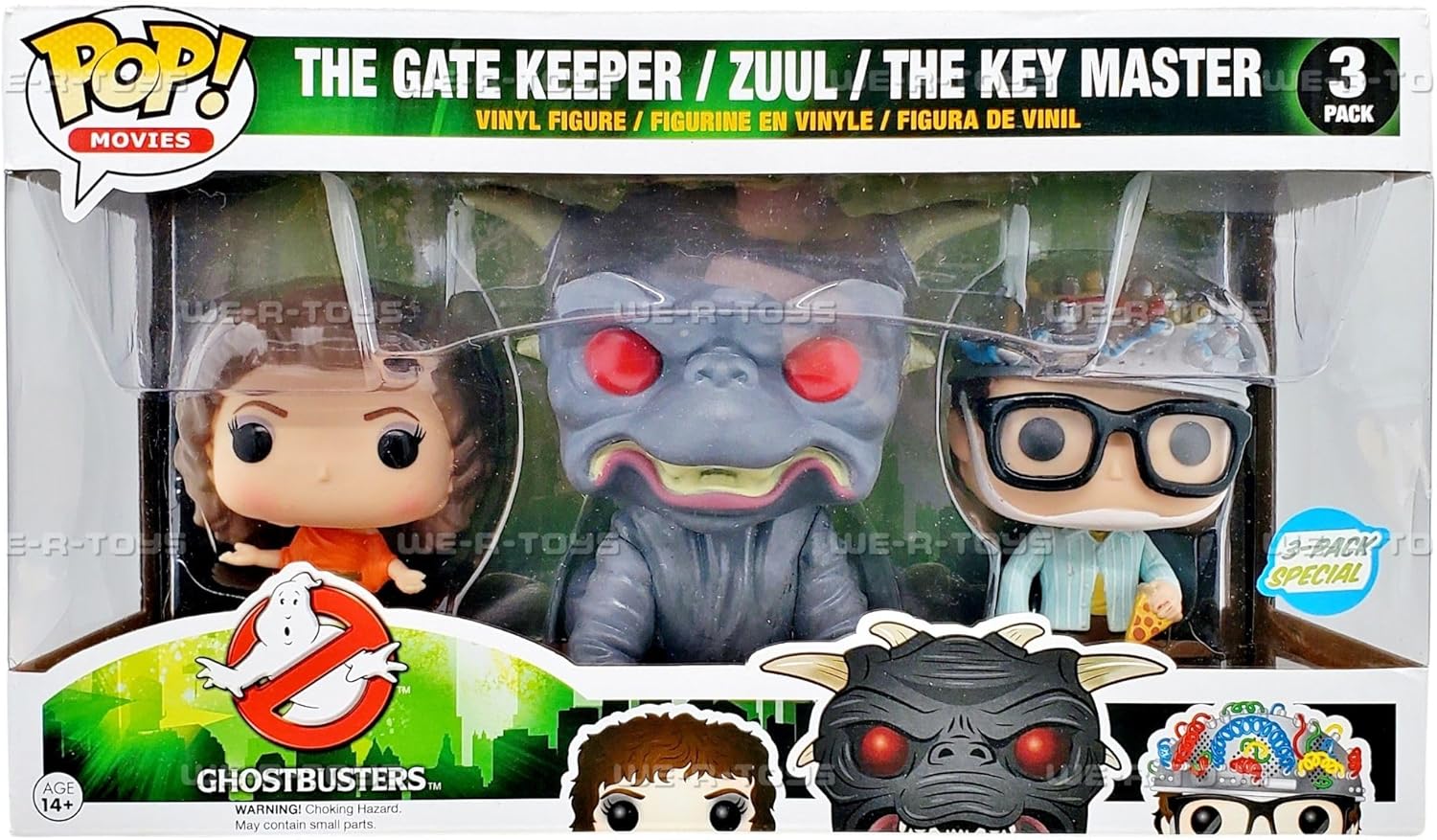 Pop! Movies, Ghostbusters (1984), The Gatekeeper, Zuul, and The Key Master Vinyl Figure Exclusive 3-Pack