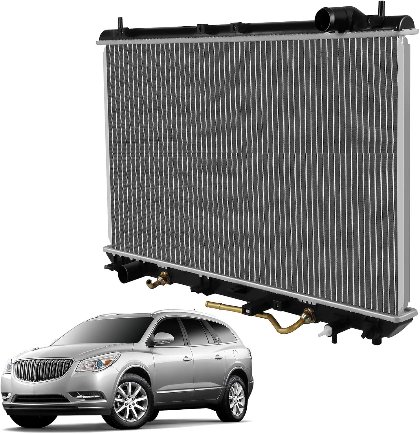 OCPTY 1910 Radiator for Toyota Camry 1997-2001, Solara 1999-2003; for Lexus ES300 1997-2001, V6 3.0L Automatic Trans Replace# CU1910 Aluminum Automotive Replacement Engine Radiators