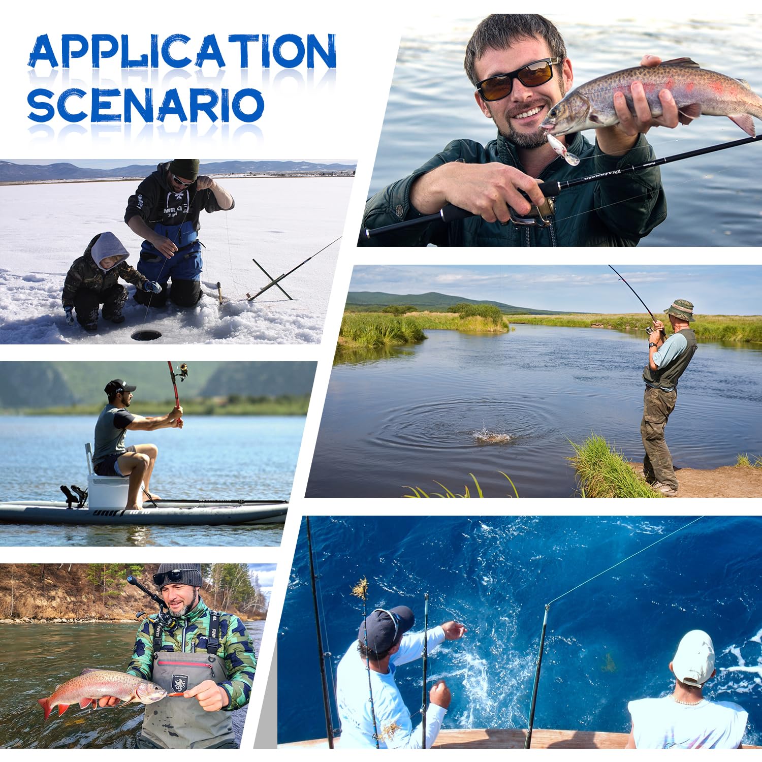 Lot De 60 Bas De Ligne De Pêche Avec Revêtement En Nylon Avec émerillons Et Boutons-pression 15 Cm, 23 Cm, 30 Cm (noir