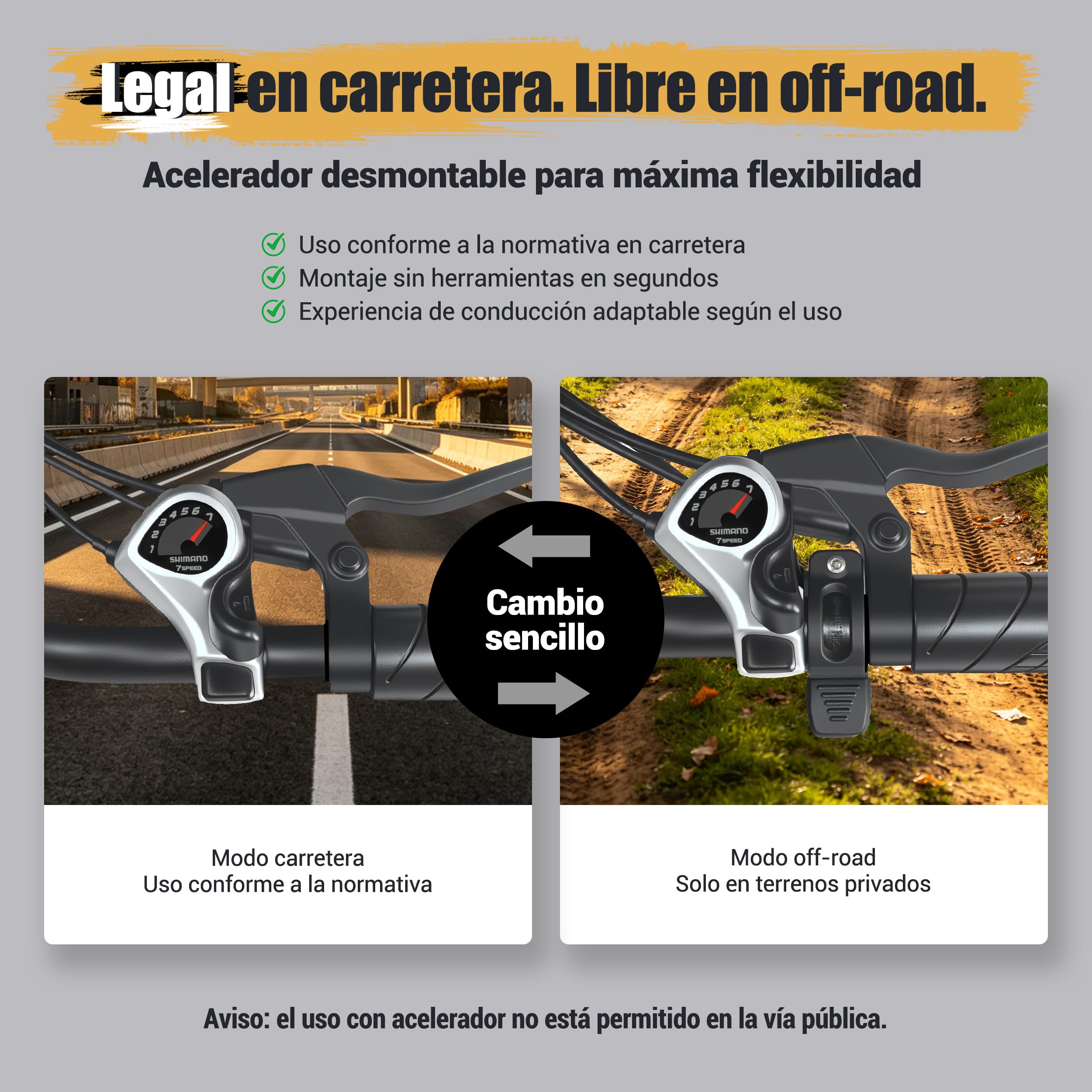 ESKUTE V202 - Bicicleta eléctrica para adultos, Fat Bike eléctrica 20 x 4.0 con batería extraíble de 48 V 20,8 Ah, E-Bike All Terrain, 7 velocidades, frenos de disco mecánicos