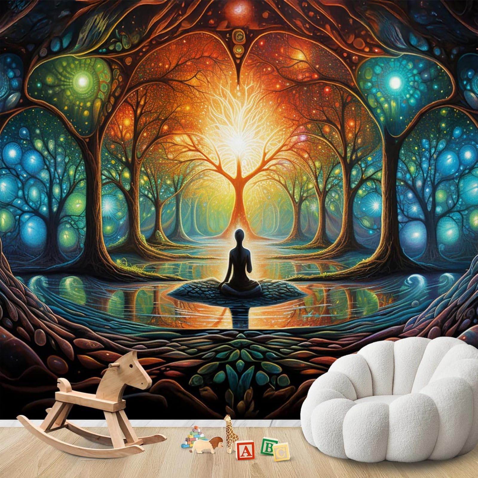 Papier peint Forêt spirituelle intissé haute qualité 300 cm x 210 cm