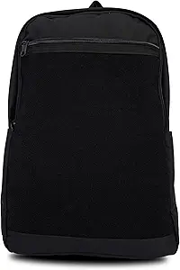 Unisex Large Black Backpack with Sticker & Patches Area, Ideal for Laptop, Travel & Work, Spacious Design for Boys and Girls, Perfect for Customization