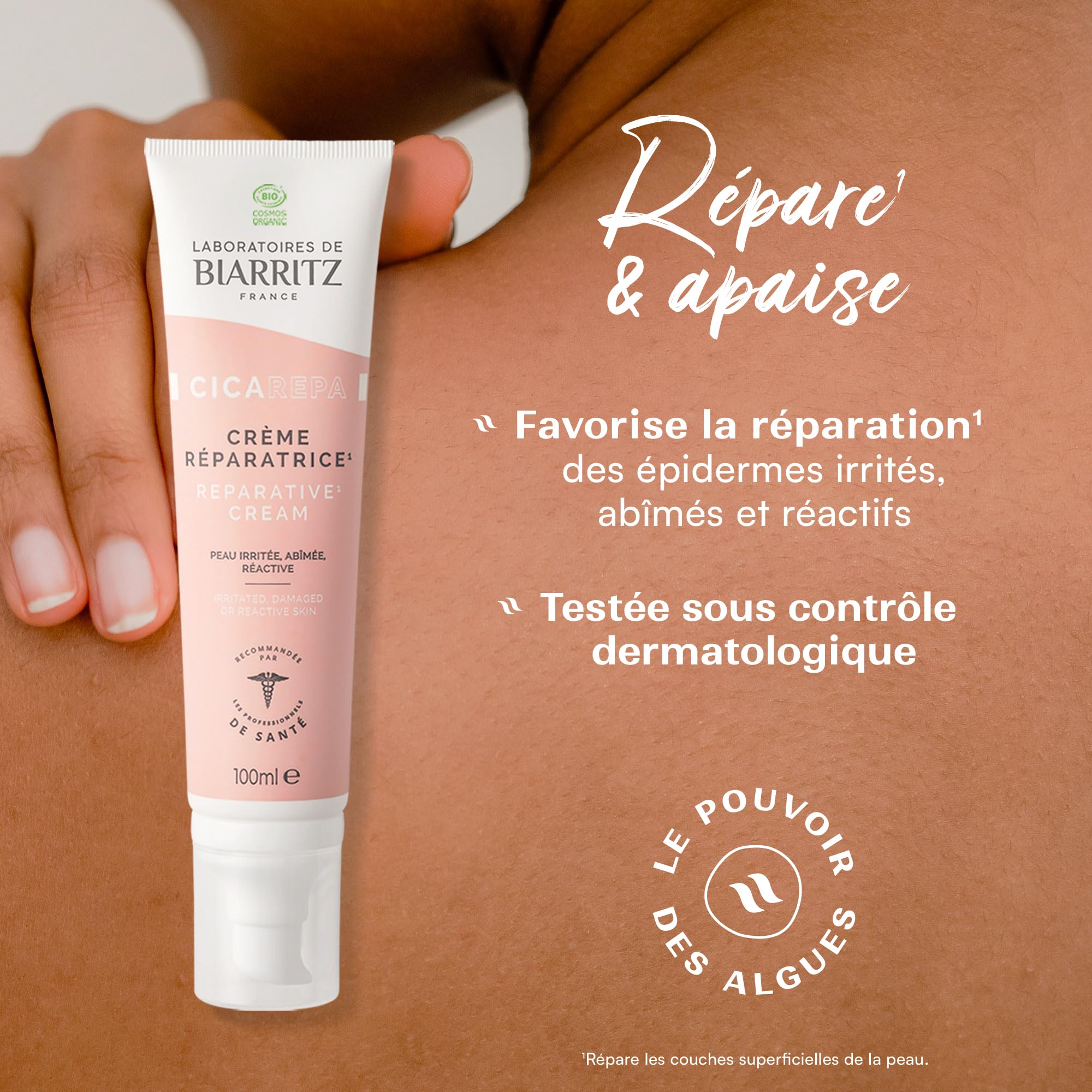 Laboratoires de Biarritz CICA Repa Crème Réparatrice Bio 100 ml