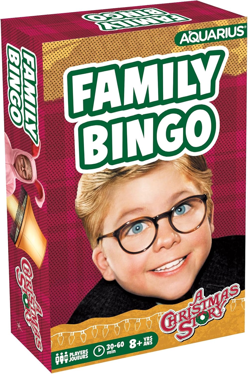 A Christmas Story Family Bingo Game with 18 Cards