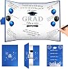 Crenics Blue and Black Graduation Decorations Class of 2025, Creative Graduation Guest Sign in Book Alternative, Graduation Signature Book 18 x 12, Awesome Graduation Gift or Keepsake