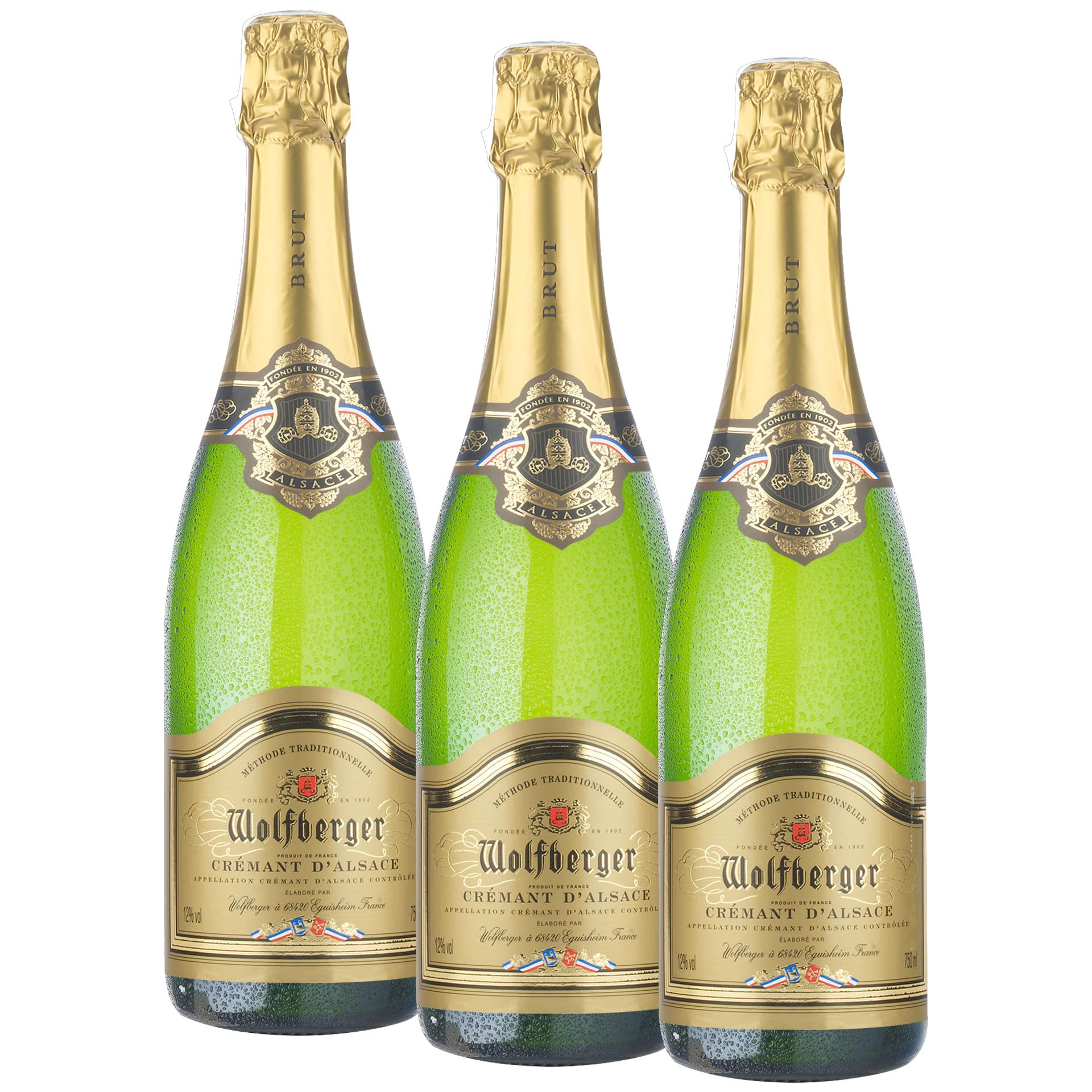 Cremant d’Alsace - Wolfberger, Brut (3x0,75l/l) - Schaumwein Frankreich, Elsass