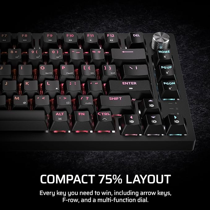 Teclado Mecánico Corsair K65 Plus Wireless 75% RGB Negro miniatura 3