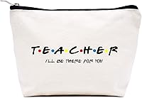 Vista 1 de Bolsa de maquillaje, bolsa de cosméticos, bolsa de viaje, regalo de agradecimiento al mes del profesor para educador, cumpleaños, regalo de Navidad