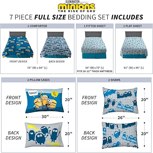 Miniatura 217 de Franco - Juego de edredón y sábanas supersuaves con funda, para niños, 7 piezas, tamaño matrimonial, Five Nights at Freddy's Cinco noches en Freddy's