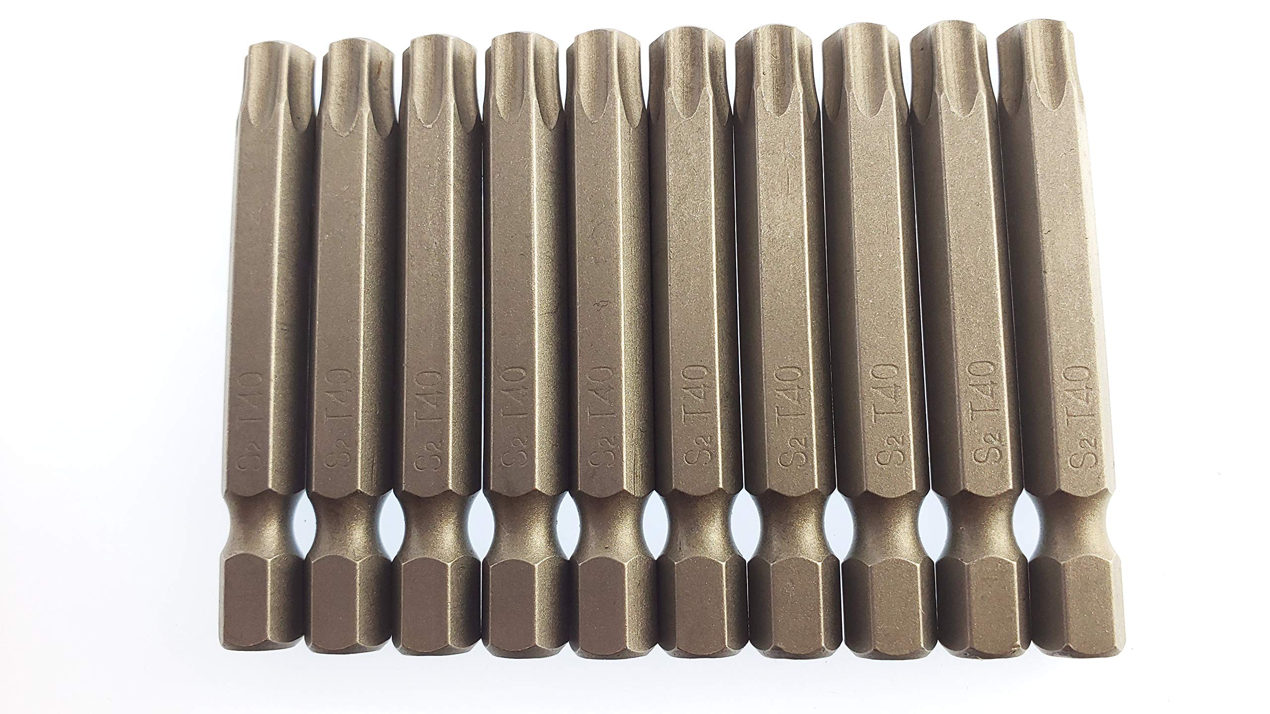 11 Stück Torx lang Schraubendreher Bit Set 1/4 Magnetisch Sternenkopf Schraubenziehe Set T6-T40