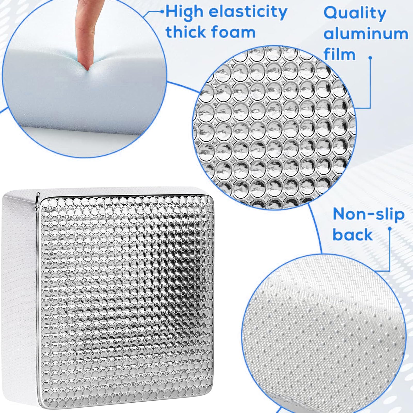 Isolant de Lucarne de Camping-car, Barrière Thermique Efficace pour Ventilation de 14 Pouces, économies D'énergie Toute L'année pour les Propriétaires de Camping-car, Toit Ouvrant