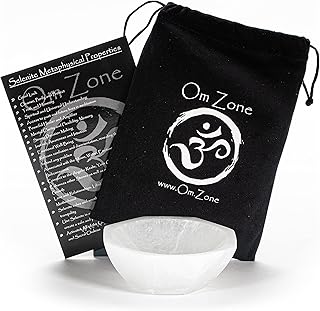 Sponsored Ad - Selenite Bowl 4" Octagonal Polished Selenite Crystal Charging Station for Cleansing and Charging Crystals a...