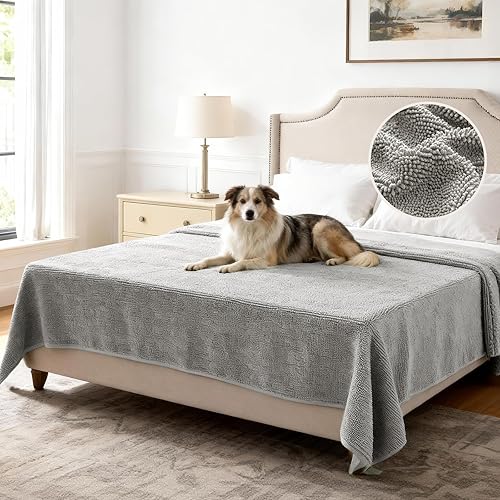 Miniatura 9 de H.VERSAILTEX Funda antideslizante para sofá de mascotas, protector para cama de perro, funda gruesa y suave, apta para mascotas, lavable, funda de