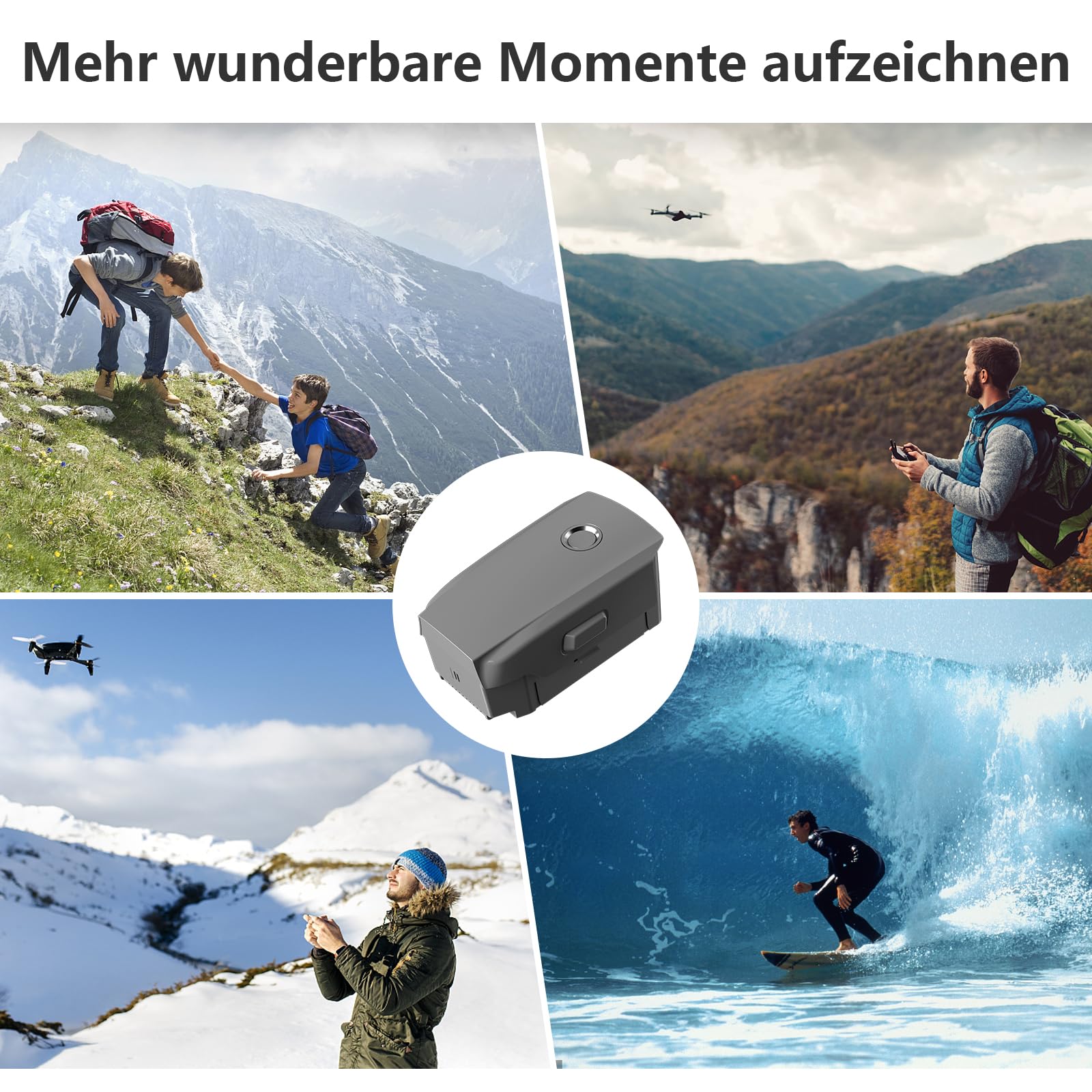 Mavic 2 Pro Akku, Homesuit 3850mAh 15.4V, Intelligenter Flugakku für DJI Mavic 2 Pro & DJI Mavic 2 Zoom(31min Max Flug), Nur kompatibel mit Original Ladegerät