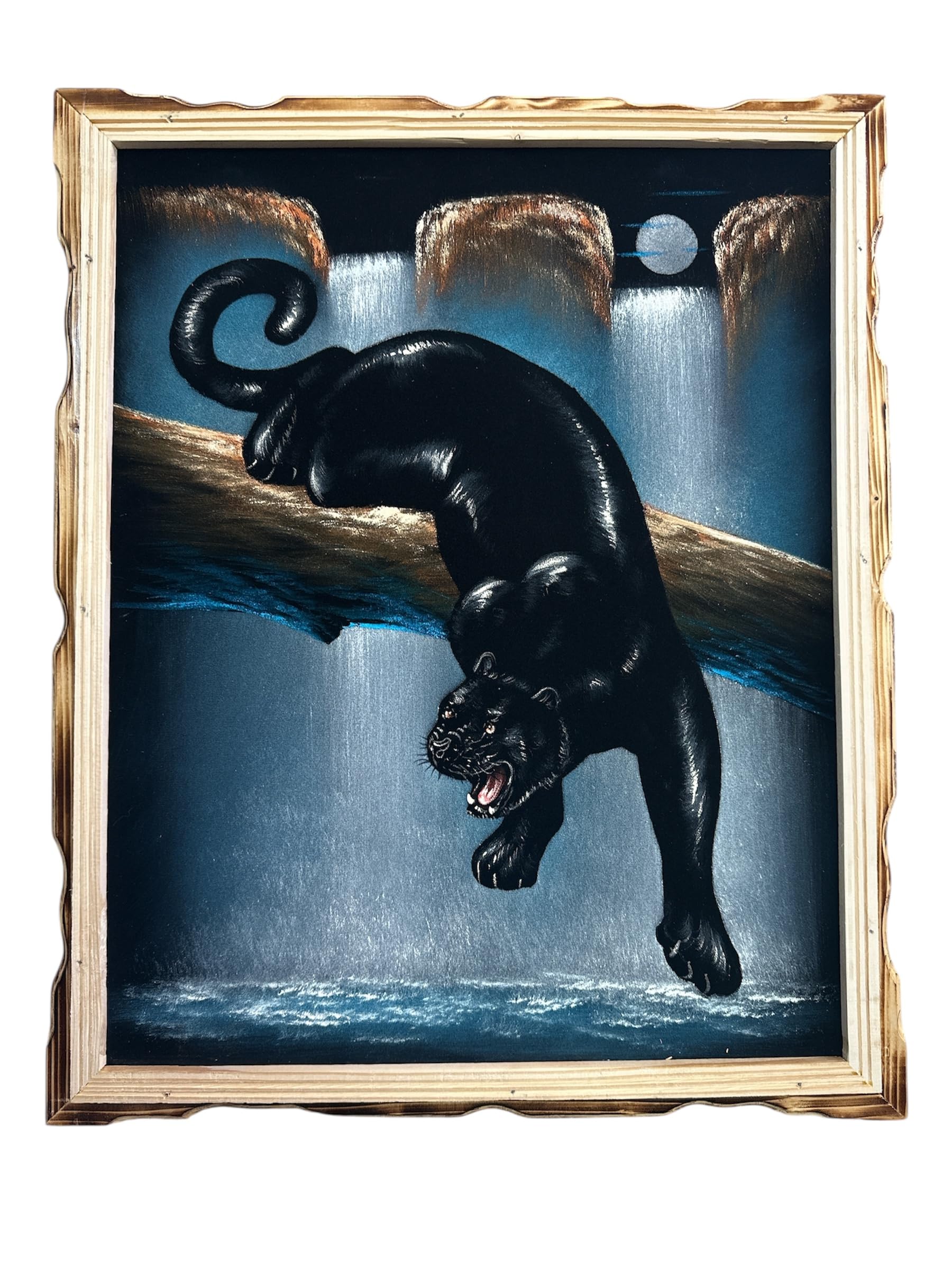 Amazon.com: EMISA VELVET PANTHER, BLACK PANTHER ON A BRANCH, REAL