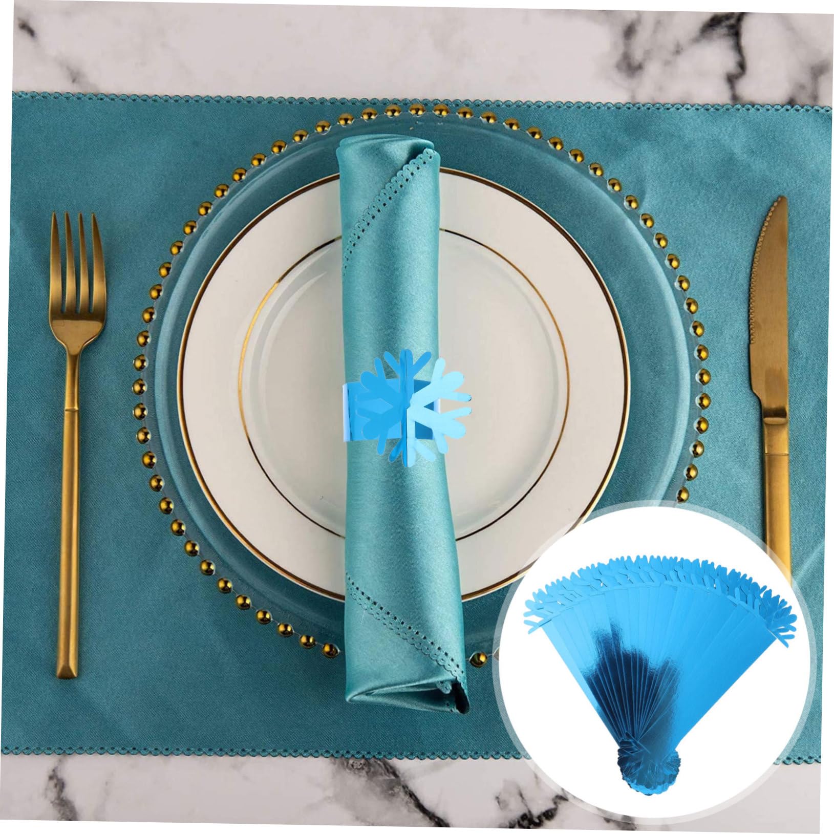 120piezas Anillos De Servilleta Forma De para Decoración Navideña Accesorios y Elegantes