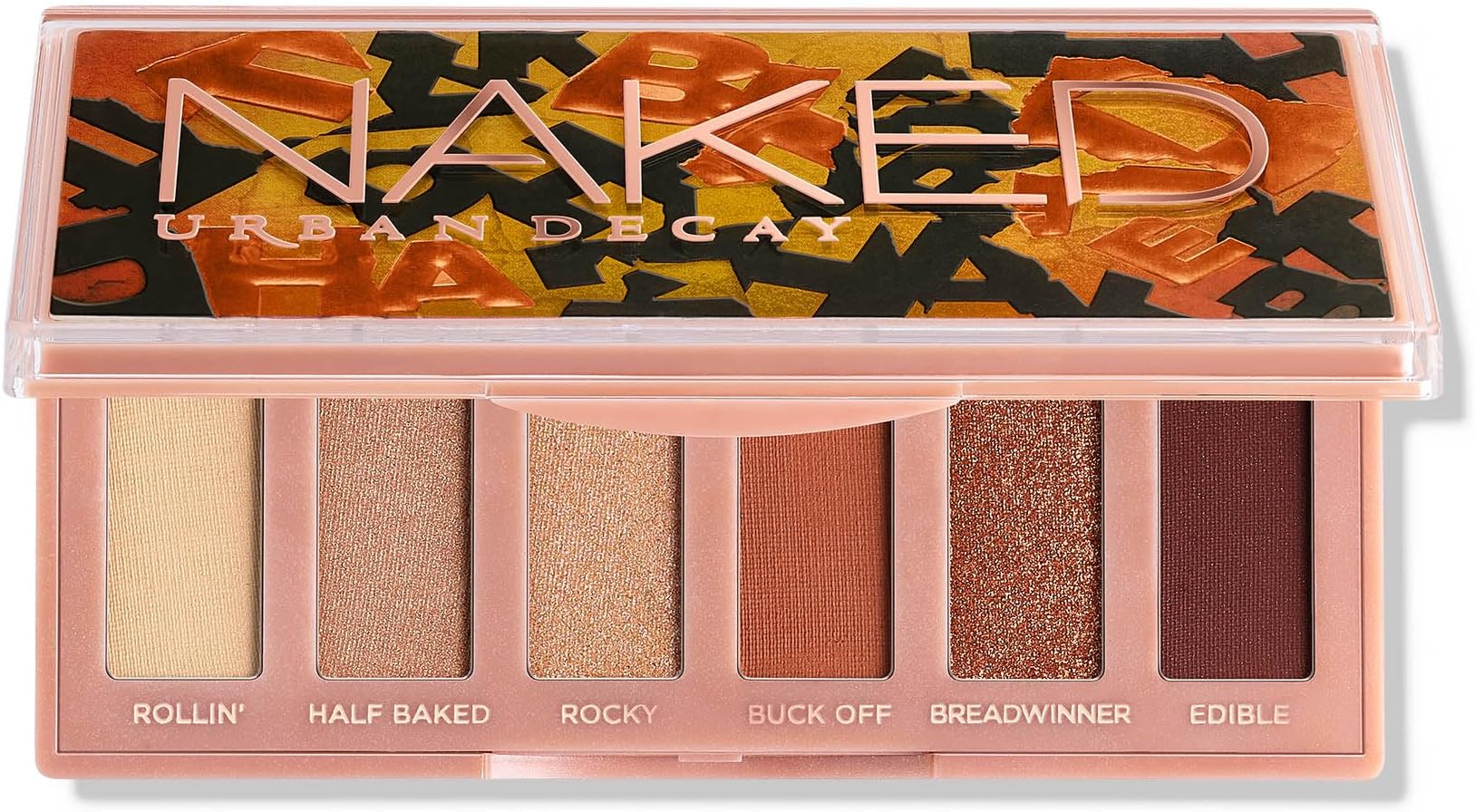 Naked Mini Eyeshadow Palette - 6 Multi-use Shades, Ultra-Blendable, Lasts Up to 12 Hours, Crease-free, Matte Shimmer or Metallic Colors, Compact, Travel Size, Cruelty Free, Vegan