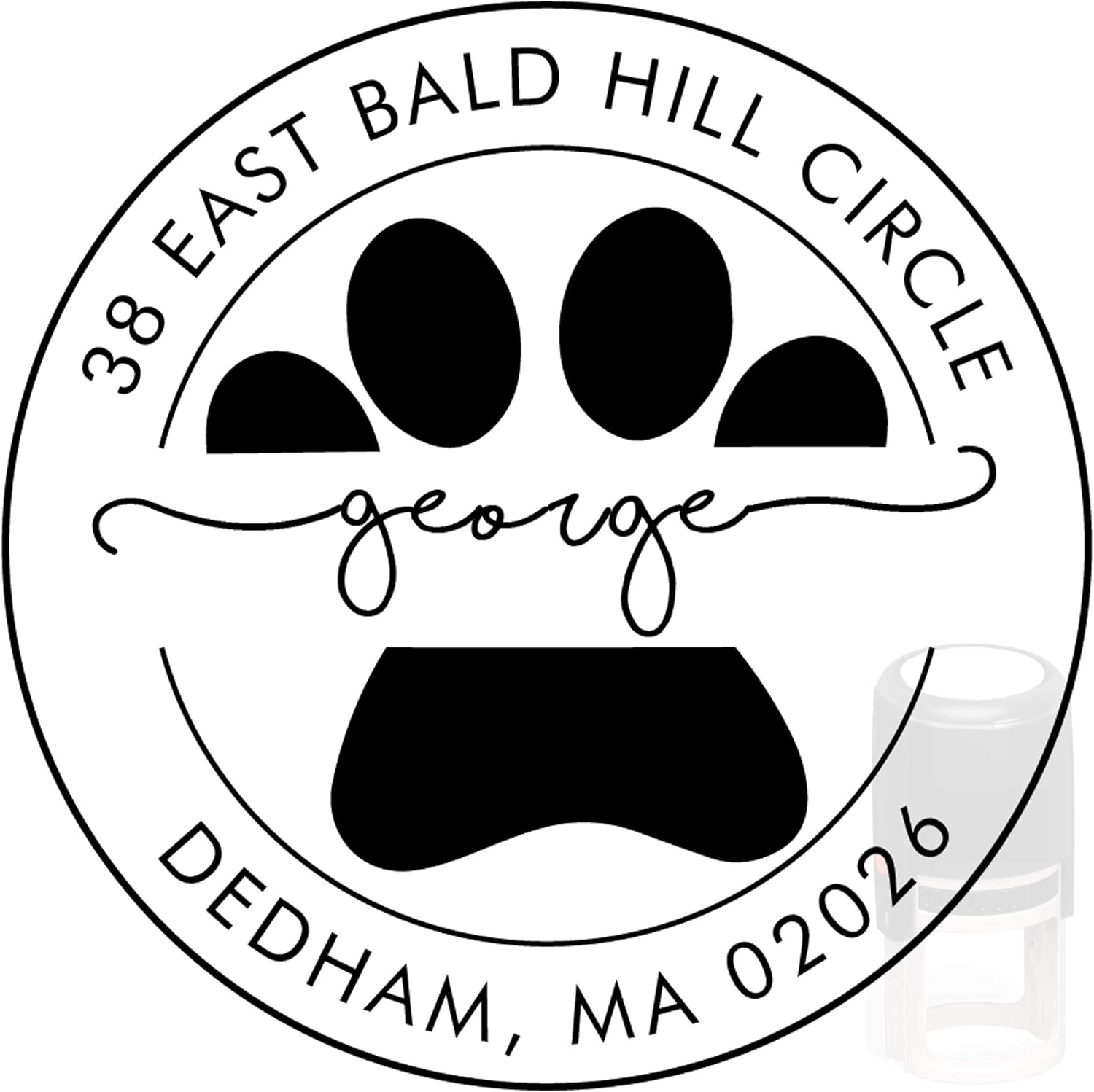 Circle Round Monogram Address Stamp Personalized Self-Inking Monogram Address Stamp Personalized Address Stamp 10+ Designs!