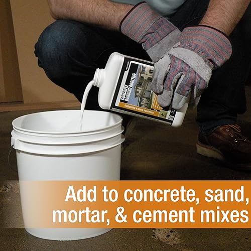 Miniatura 3 de Akona Aditivo de unión de hormigón - Fortalecedor líquido de hormigón y agente de unión, acrílico, aumenta la resistencia en clima frío, mezcla