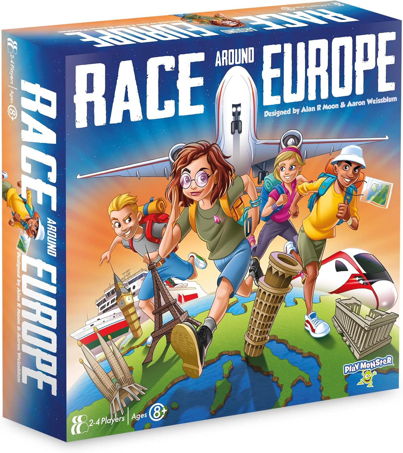 PlayMonster Games Race Around Europe Board Game, Multicolor BigaMart