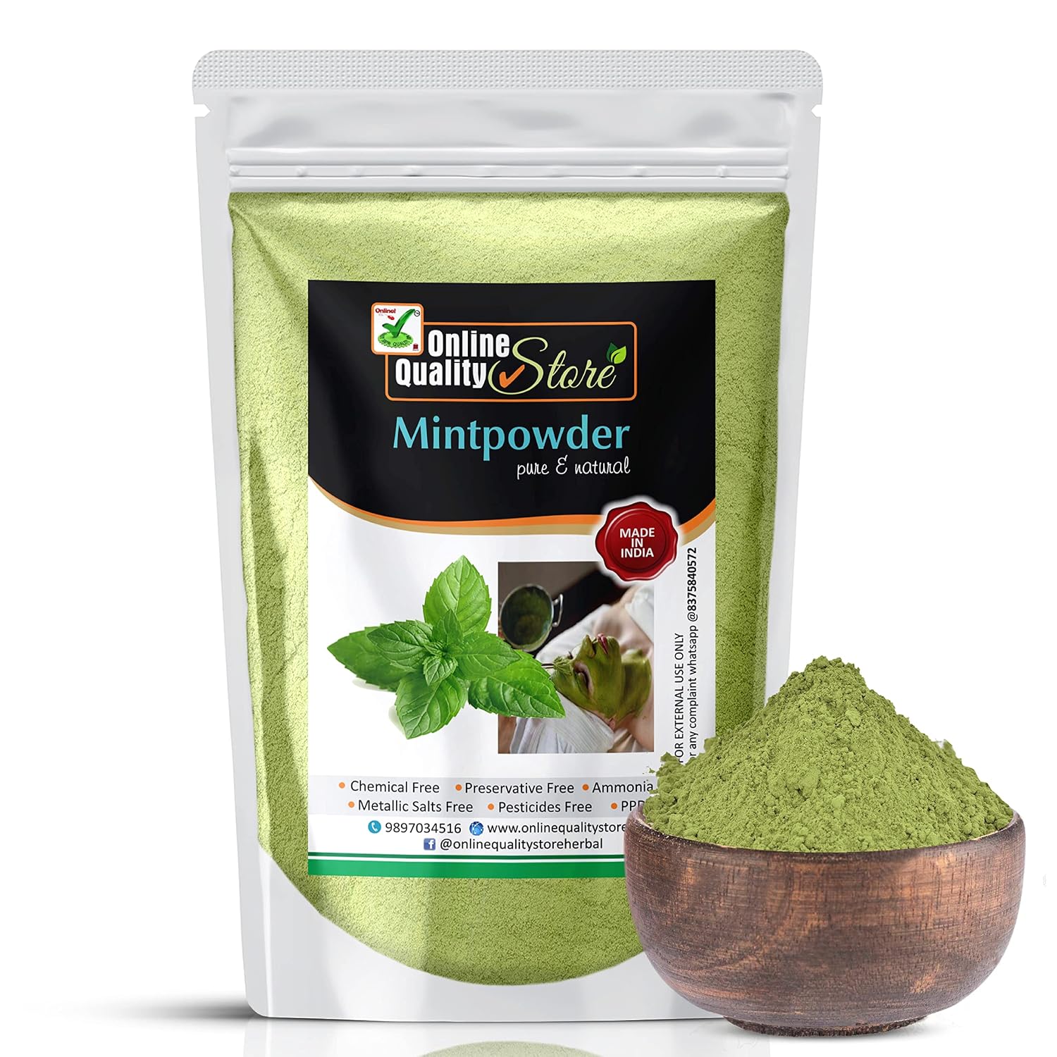 Mint powder for face (mint powder for skin, Pudina powder for face, peppermint powder) 100% Pure – Offer for Today Only (700 Grams)