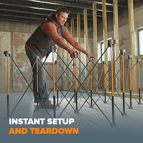 Miniatura 4 de BORA Centipede CK12S - Soporte de trabajo portátil de 30 pulgadas de altura, incluye 4 X-Cups, 4 abrazaderas rápidas, bolsa de transporte, caballete